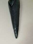 Signed Angelio Batle graphite sculptural writing owl. Natural graphite and smudge resistant compounds are fused in specialized forms…..in original box