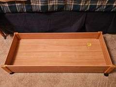 Under bed rolling drawer