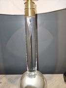 Regina Andrew Stowe Crystal Clear Linen Gold Buffet Lamp 6.5" square base x 33.5" h...18x11 shade...