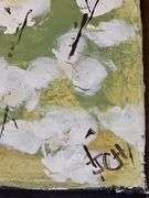 Old barn in a cotton patch. Original painting on canvas. 20x16 in.