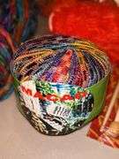 Very nice selection of yarn…..lots of color, lots of sparkle, lots of everything…..4 brand new bamboo knitting needles (please see all pics…..too much to try to capture all in one shot)