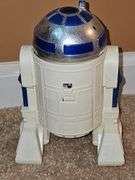 R2-D2 radio controlled robot With remote. Needs three 9 volt batteries. Untested