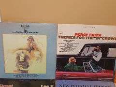 Grouping of albums by Percy Faith, Les and Larry Elgart, New Potato Caboose, Bud Shank, and more.