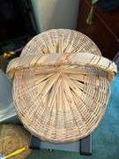 Nice looking lidded basket……16 x 12 x 10