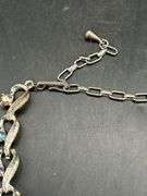 Beautiful vintage silver toned choker with sparkling iridescent stones…..lot 100 is the matching bracelet