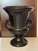 Beautiful Haeger black ceramic urn-style home decor piece…..8-3/4 across x 11 tall