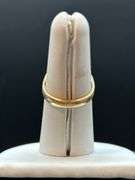 Unmarked 1-piece wedding ring set…..could not find any markings to indicate gold value…size 5-3/4