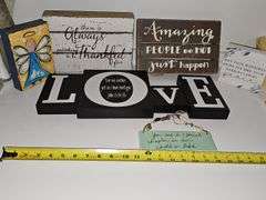 Inspirational art for wall hanging or can sit on a shelf.