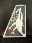 Original signed Mose T white Tiko bird Folk Art with signature soda can tab hanger…..9-3/4 x 13-1/4