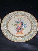 Mottahedeh Ch'ing Garden Dinner Plate and Salad Plate. Never used.