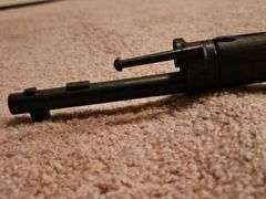 Antique gun marked M16 replica/disabled