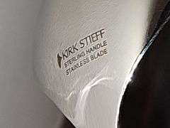 Sterling silver handle S. Kirk & Son Old Maryland Casserole spoon.