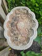 Very nice decorative concrete bird bath...