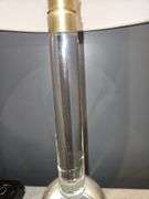 Regina Andrew Stowe Crystal Clear Linen Gold Buffet Lamp 6.5" square base x 33.5" h...18x11 shade...