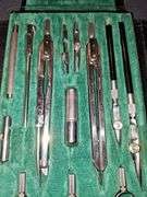 Vintage drafting tools made in Germany.