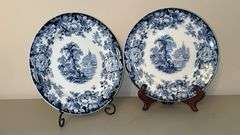 (2) Vintage Allerton’s Kenilworth English 8” Salad Plate…..no chips or cracks…..makers mark on back is blurry