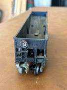 Lionel Lehigh Valley (L.V. 25000) Rail Car with vintage die cast Playart fire department station wagon