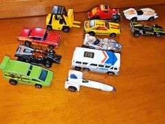 Hot Wheels and matchbox diecast. Front three rows are Hot Wheels, ships and items behind ships are Matchbox.