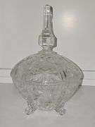 Vintage crystal candy dish. Possibly Royal shell collection. 10.75 in tall. No cracks or chips found.