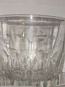 8.5 in crystal bowl, 7.5 in crystal lotus bowl, 6-in crystal ice bucket with tongs.