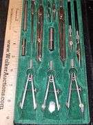 Vintage drafting tools made in Germany.