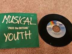 Grouping of 45's records. "Christopher" is a vintage Captain Kangaroo version. See all photos for various titles.