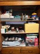 Vintage Pie Locker…..36-1/2 x 16-1/2 x 69-1/4 tall…..OTHER CONTENTS NOT INCLUDED
