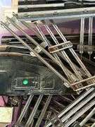 60qt Clear View tub of Lionel O Gauge train tracks, MARX controllers, bridge, trestle…..there is rust and guarantees that set is complete….please see all pics, especially seller’s pic of complete setup