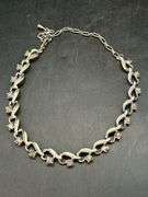Beautiful vintage silver toned choker with sparkling iridescent stones…..lot 100 is the matching bracelet