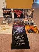 Grouping of albums. New Christy minstrels, Beatles flamenco guitar style by Sonny Curtis, Bach organ toccatas, and more.