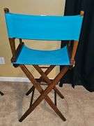 Bar height folding directors chair.