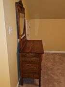 antique four-drawer dresser. 40x20x74 in tall.
