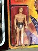 (2) Planet of the Apes action figures CORNELIUS and TAYLOR……(1) Star Wars Return of the Jedi KLAATU action figure…..blister packs are loose on 2 of them