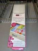 (2) Brand New Cabinet Pan Organizers, (2) NEW Threshold Lid Organizers, NEW in-drawer  flatware organizer and (2) NEW Packs of 3 Slotted Interlocking Drawer Organizers (please see all pics as other organizers were added)
