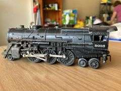 Lionel O GAUGE 2035 Steam Engine…..needs cleaned from being in attic….missing one light…..shows age from being loved by family and friends