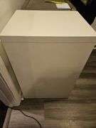 Three-drawer metal file cabinet...