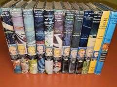 Tom Swift books volumes one through 10 inclusive with dust covers, and volume 29. Also included the Hardy boys series book 2. Tom Swift copyrights run from 1954 -1957 and 1967. Hardy boys copyright 1959. See all photos