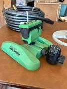 Selection of NEW 5/8” inside diameter 100’ professional grade water hose and (2) sprinklers