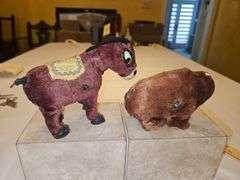 Two(2) vintage wind-up toys NO KEYS UNTESTED...
