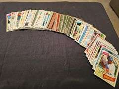 A grouping of baseball cards, mostly from the late 70s and early 80s. See all photos and additional info.