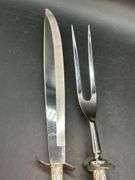 Beautiful Sterling Handled Carving Set