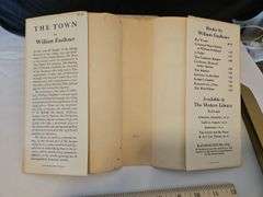 Vintage "The Town a novel of the Snopes family" by William Faulkner 1957 version w/very nice in-tact book jacket...