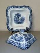 Vintage Allerton’s Kenilworth English Tureen Dish…..8-3/4” square x 5-1/2” tall to top of lid….no chips or cracks….makers mark on back is blurry