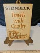 Vintage "Travels with Charley in Search of America" by John Steinbeck 1942 version w/very nice in-tact book jacket...