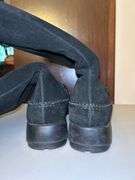 Pair of LIKE NEW Aerosoles black suede mid-calf boots with inside zipper…..size 8-1/2B
