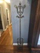 Metal/Iron coat rack umbrella stand 74" tall...