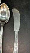 Sterling 6-piece place setting of Della Robbia by Alvin…..includes salad fork, dinner fork, knife, teaspoon, tablespoon and spreader…..165 grams not including knife