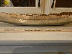 Very Cool Looking Pampa Bay Hammered Aluminum Copper Colored Oval Platter 27.5 x 6...