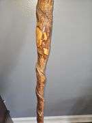Twisted Vine Spiral Wooden Cane Walking Stick ~ 55"...