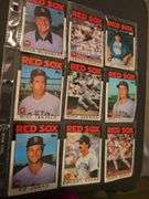 A grouping of baseball cards, mostly from the late 70s and early 80s. See all photos and additional info.